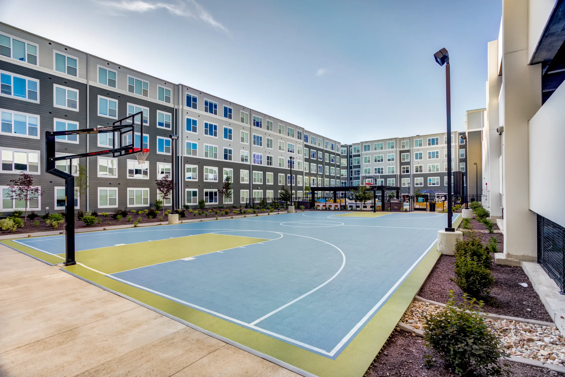 Outdoor Basketball Court | The Banks Student Living | Coralville, Iowa