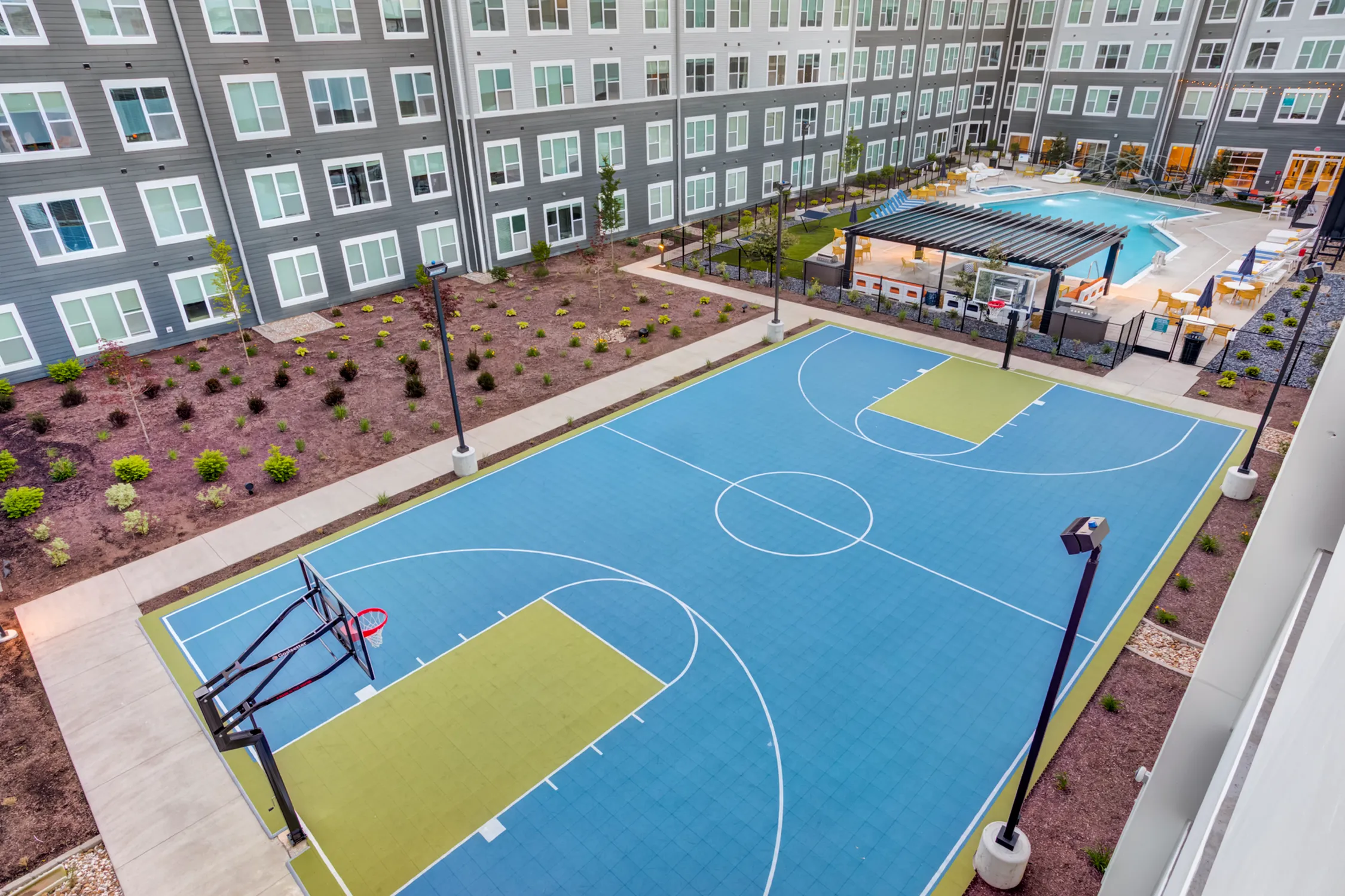 Full Size Basketball Court | The Banks Student Living | Coralville, Iowa