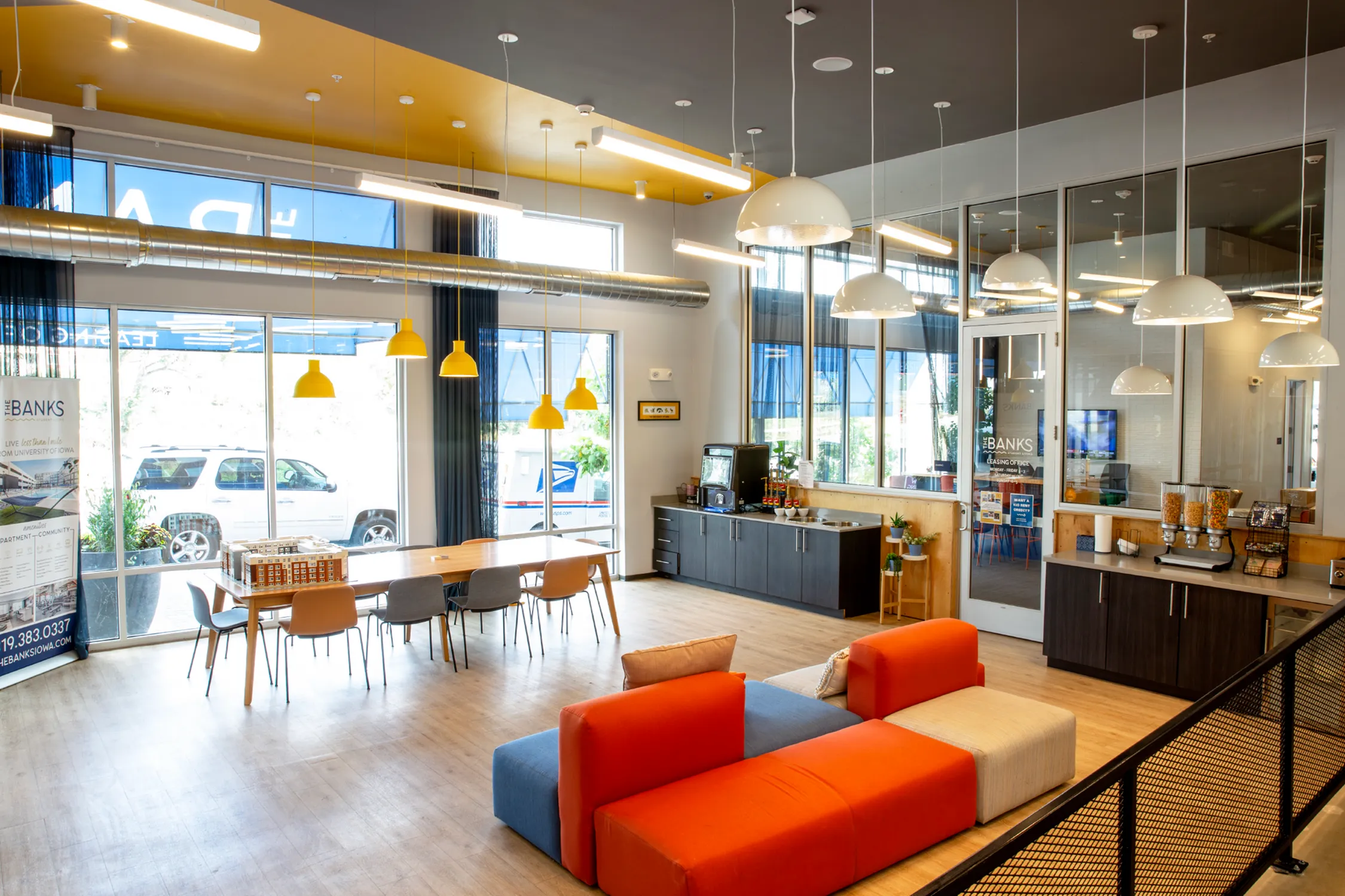 Community Study Lounge | The Banks Student Living | Coralville, Iowa