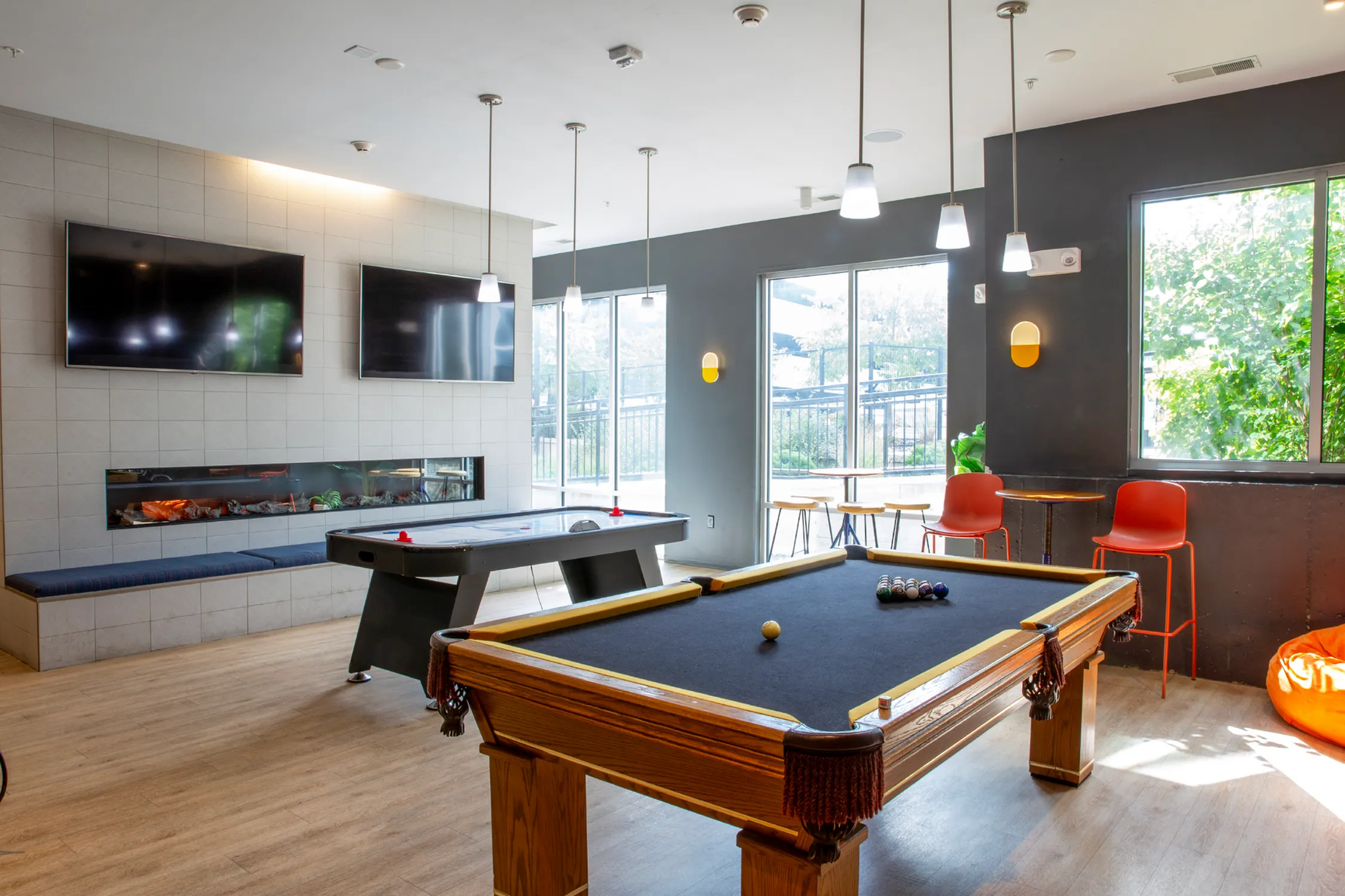 Pool Table in Clubhouse | The Banks Student Living | Coralville, Iowa