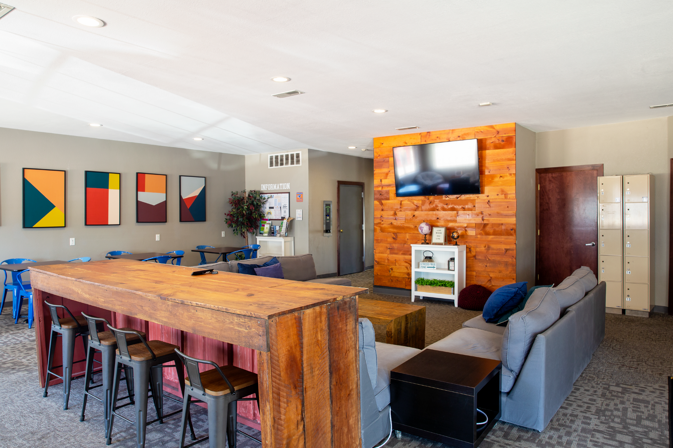 Spacious Community Clubhouse | Campus View & Kirkwood Court | Cedar Rapids, Iowa