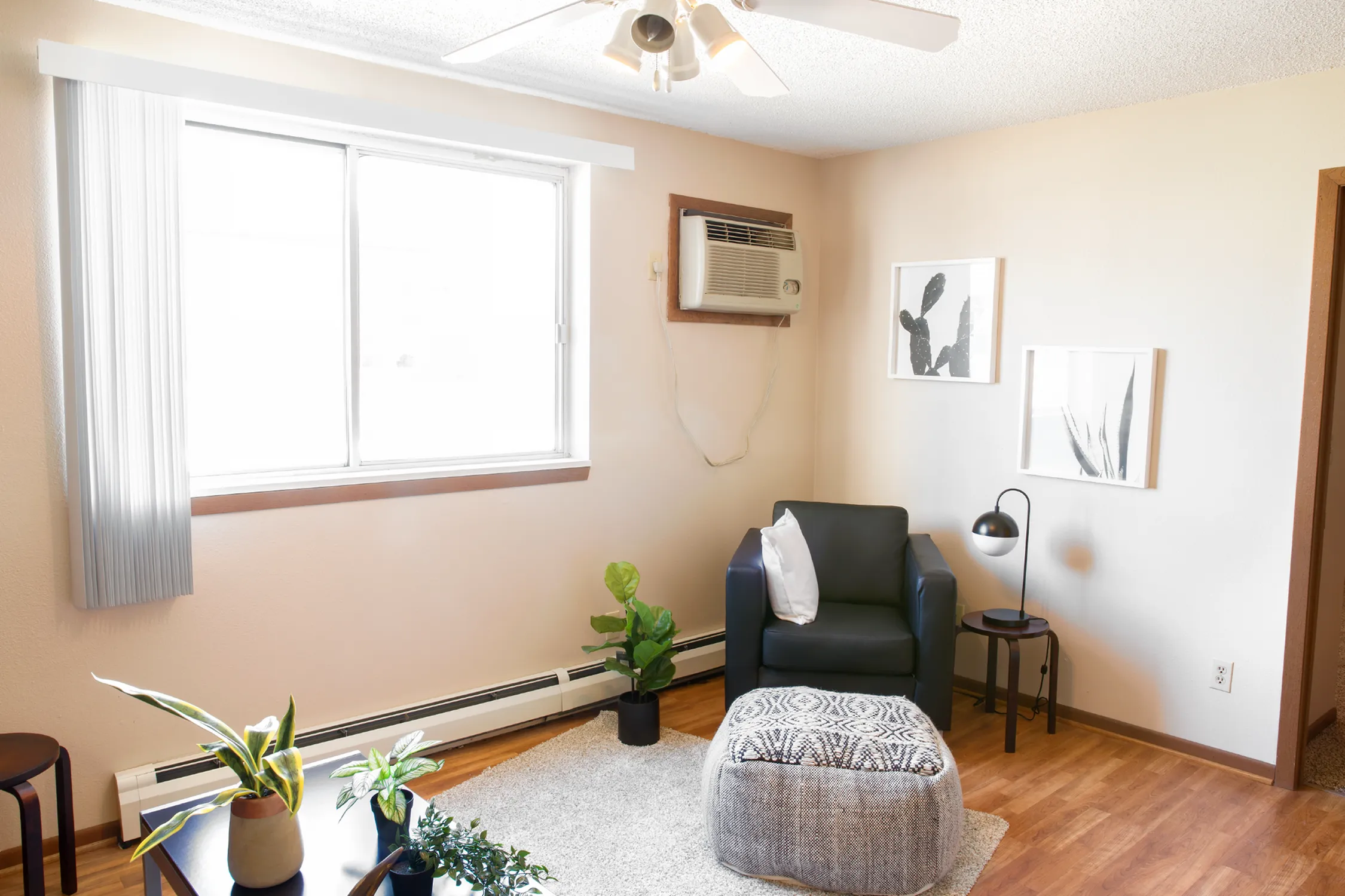 Thoughtfully Designed Living Room | Campus View & Kirkwood Court | Cedar Rapids, Iowa