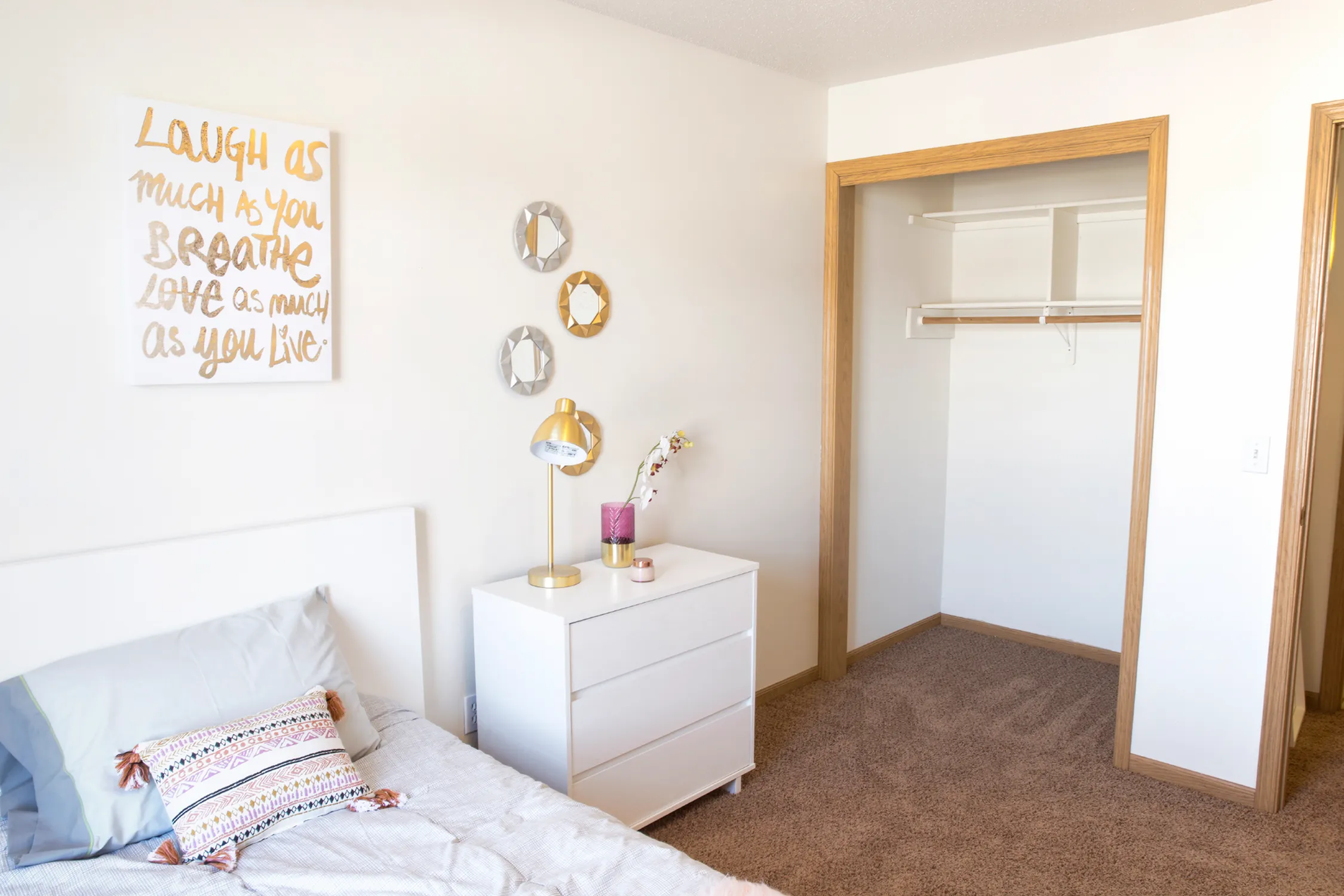 Spacious Bedroom | Campus View & Kirkwood Court | Cedar Rapids, Iowa