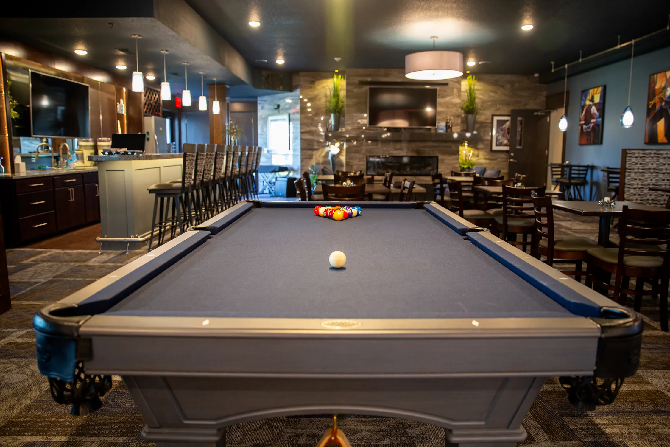 Pool Table in Clubhouse | Attivo Trails Waukee | Waukee, Iowa