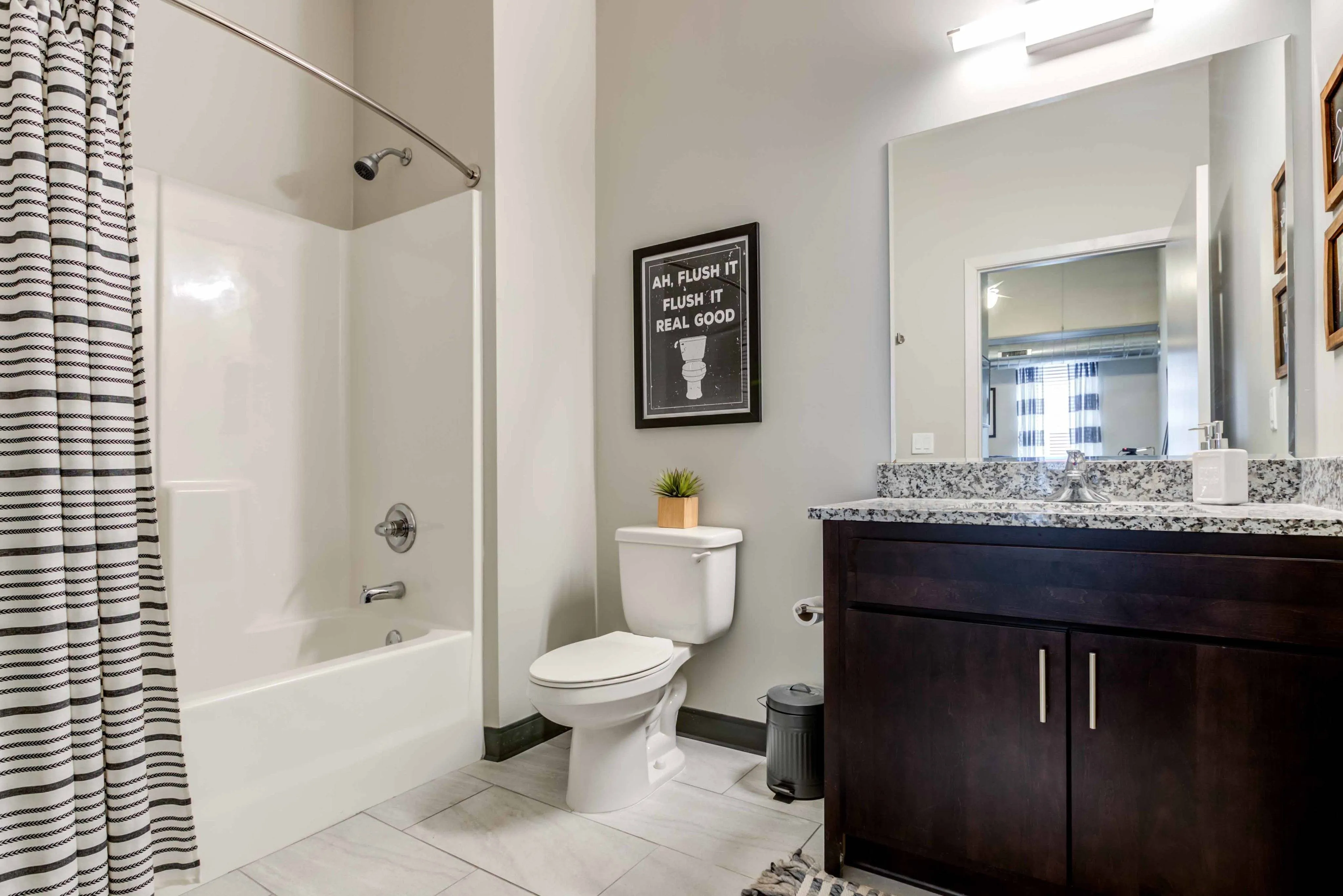 Bathroom | 2700 Lincoln | Ames IA Student Apartments (Model Unit)