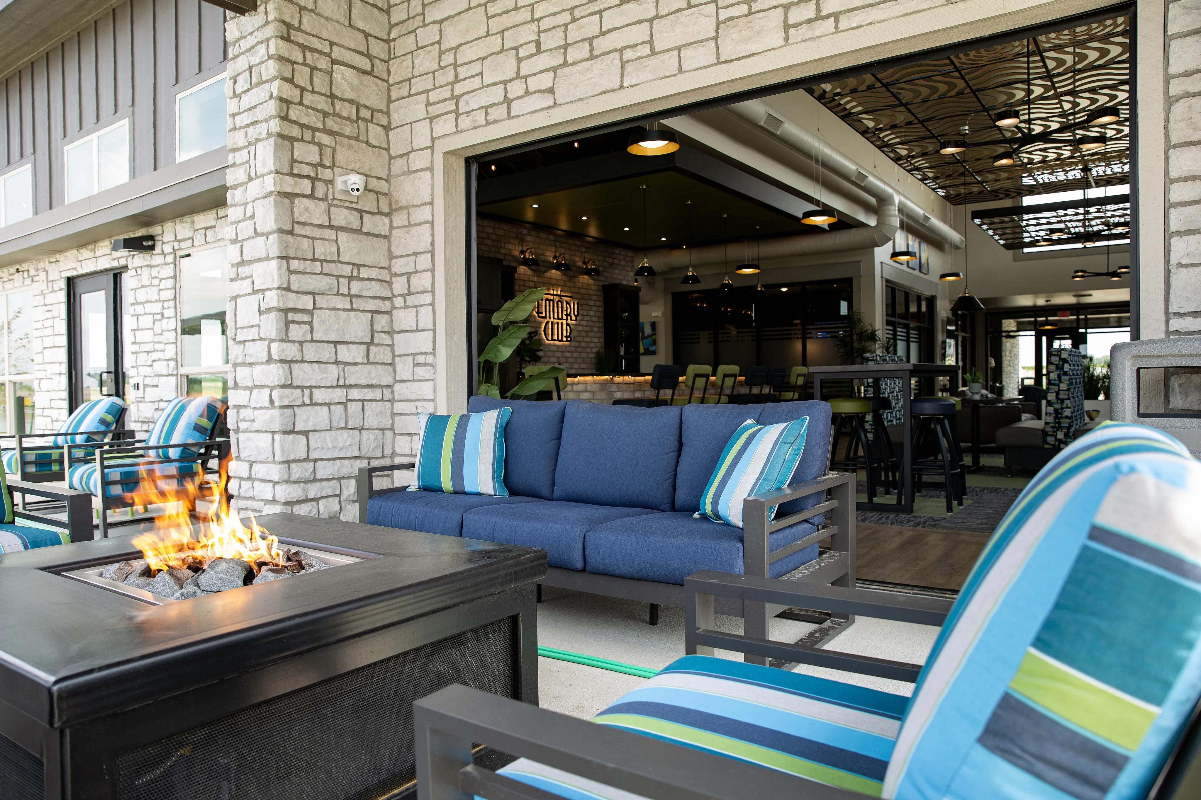 Fire Pit & Clubhouse | The Emory North Liberty