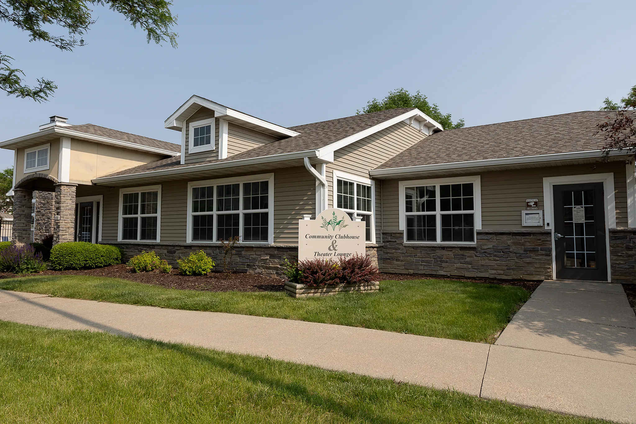 Community Clubhouse and Theatre Room - Providence Pointe Apartments