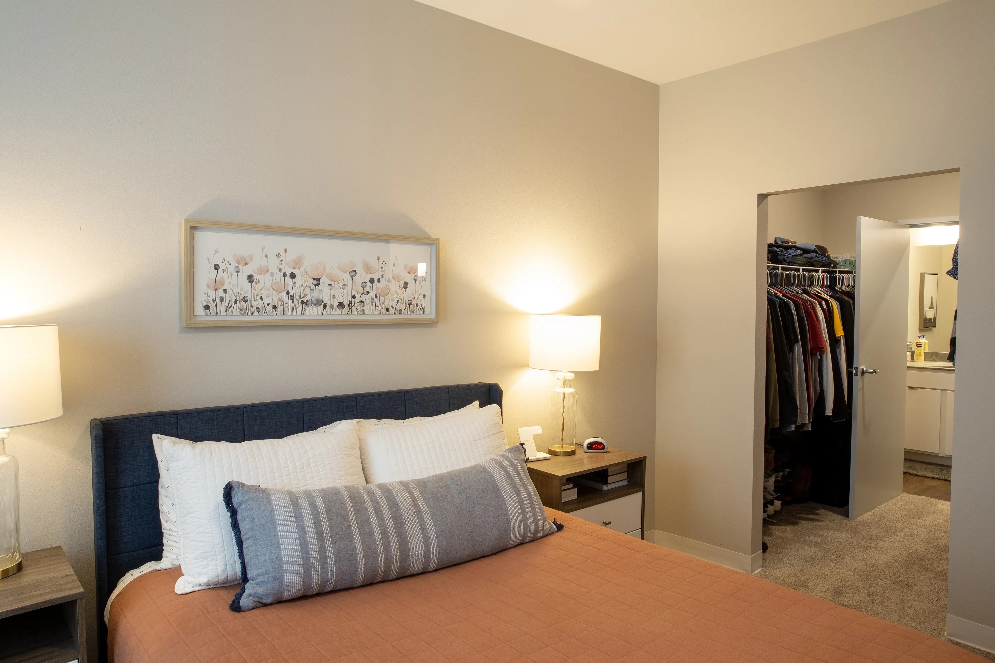 Bedrooom and Walk In Closet