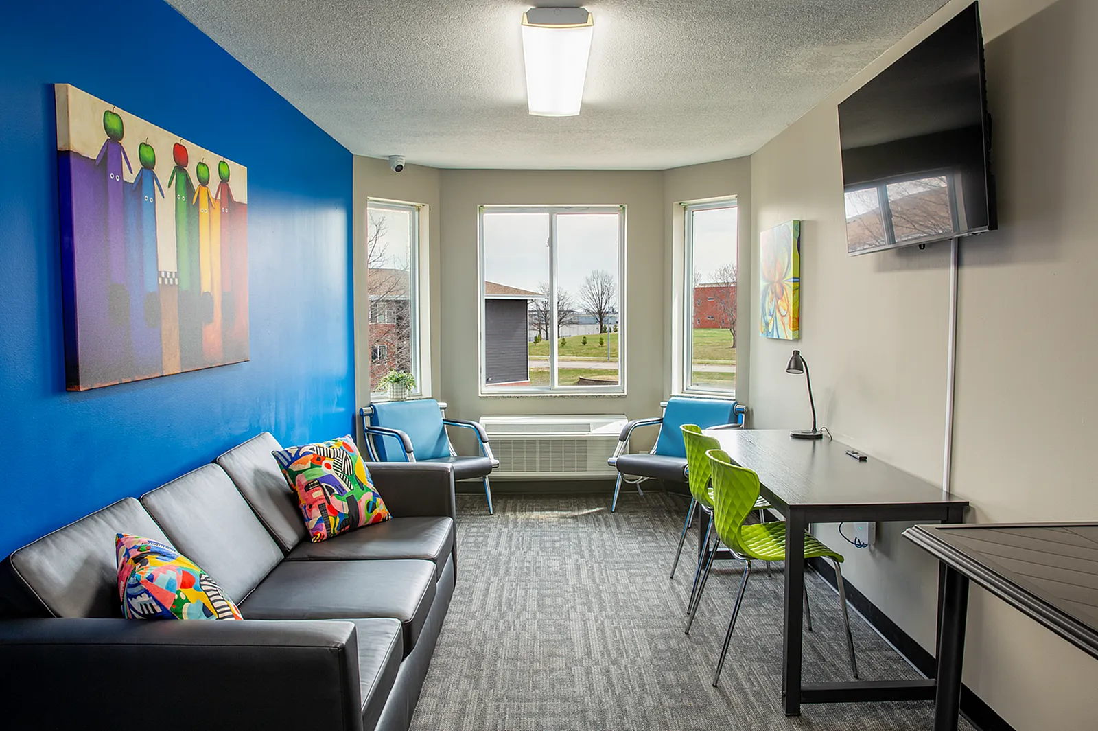 Private Study lounge at Campus View Student Living