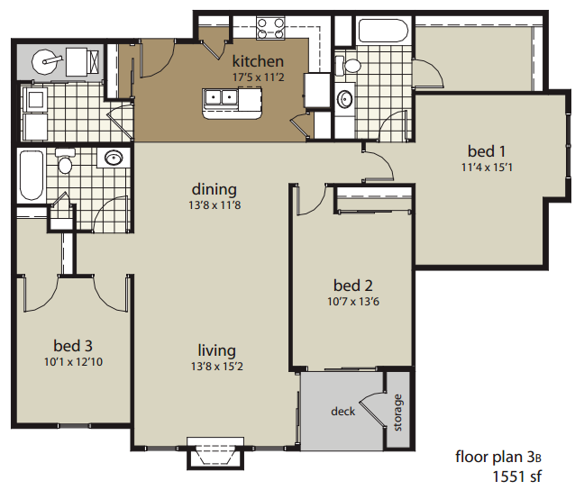 3 Bdrm Floor Plan | Woodland Reserve | Ankeny, Iowa