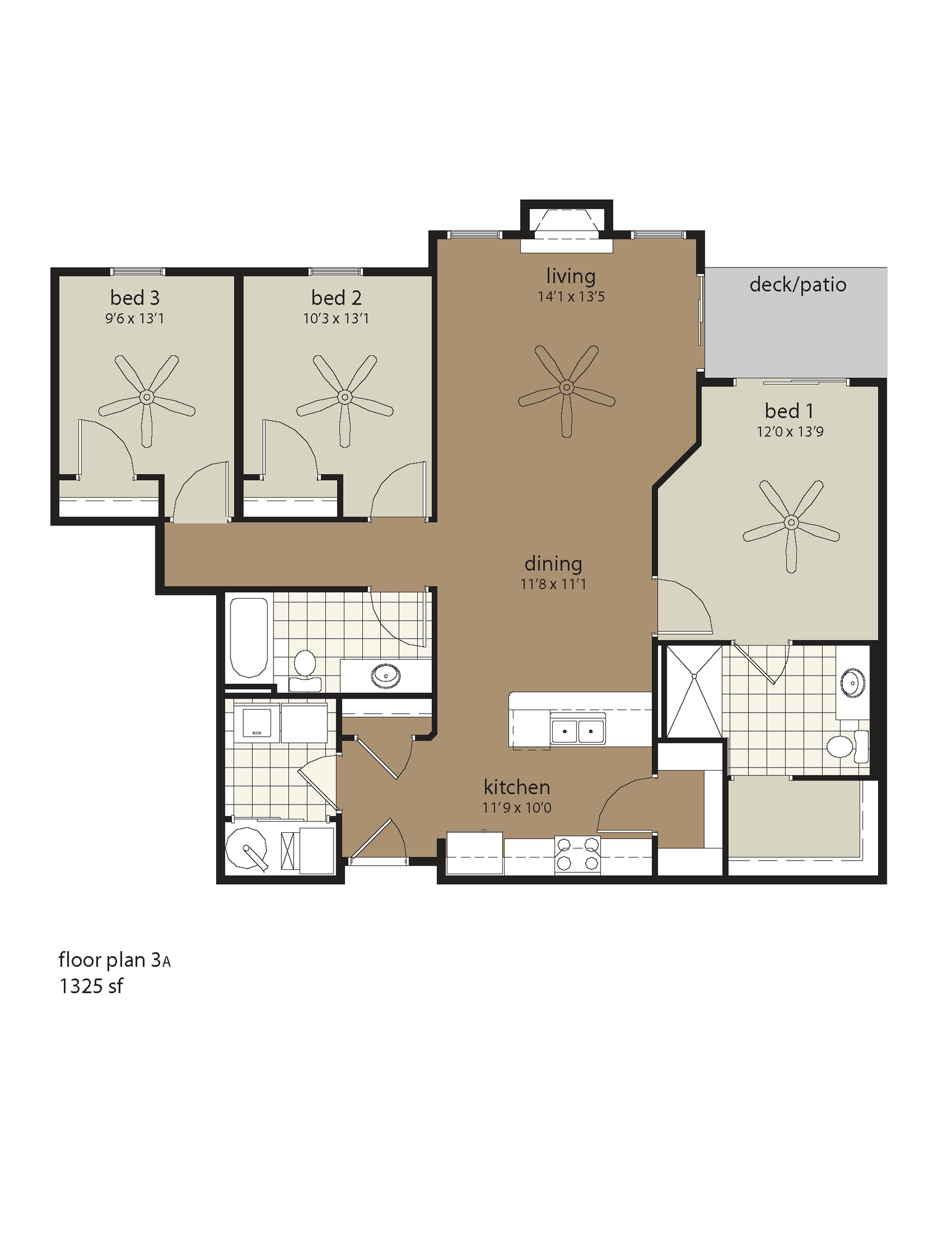 3 Bedroom Floor Plan | Providence Pointe | Johnston, Iowa