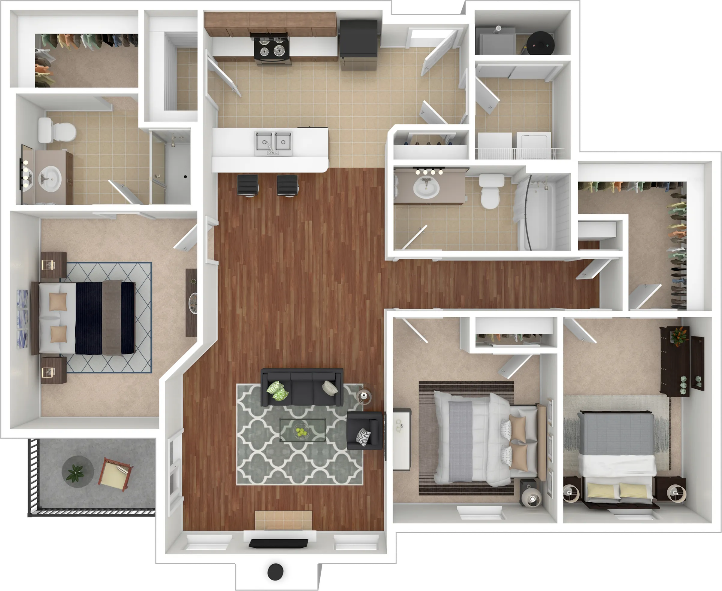 3 Bedroom Floor Plan | Ironwood | Altoona, Iowa
