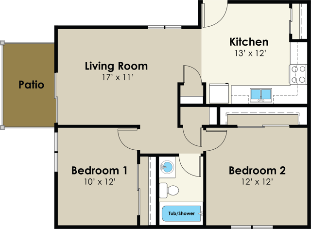 2 Bedroom