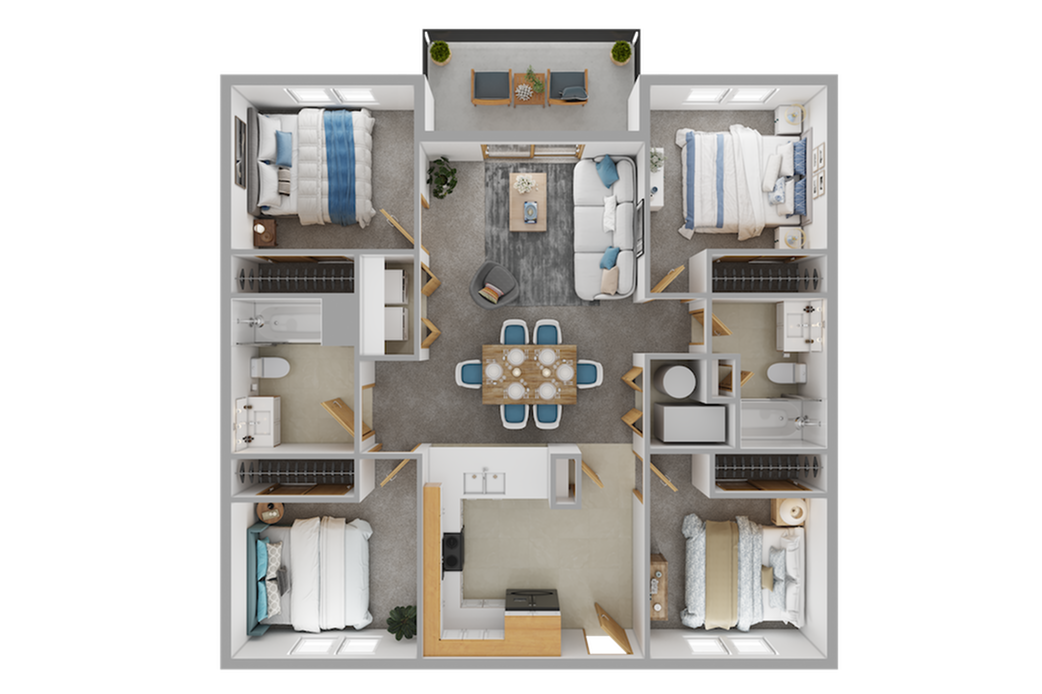 4-Bed