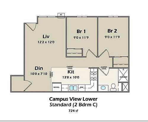 2 Bedroom - Standard