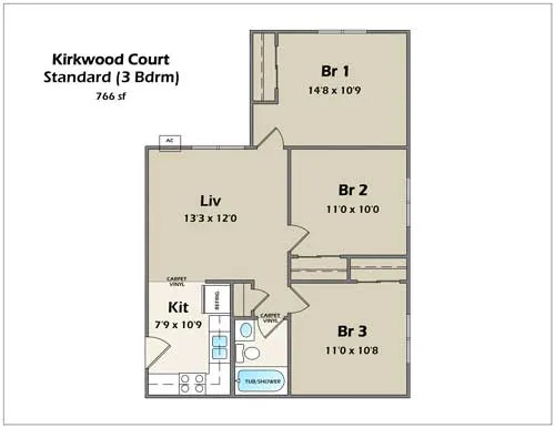 Standard 3 Bedroom