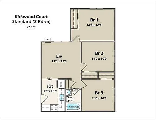 Standard 3 Bedroom