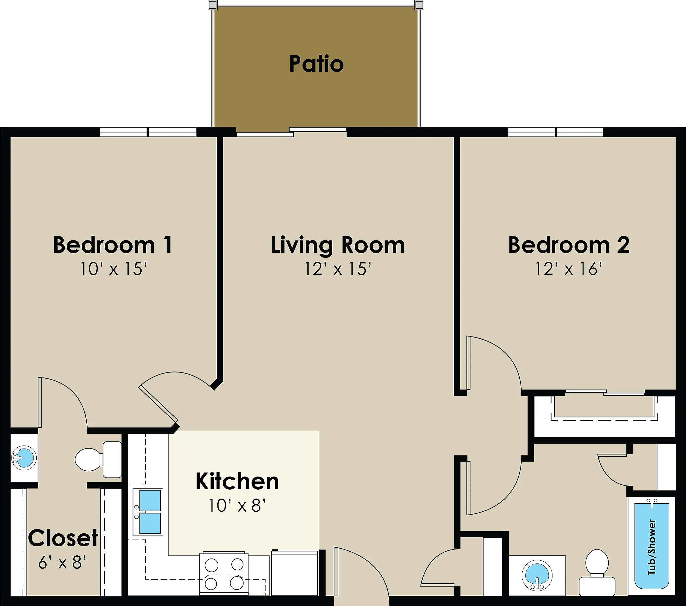 2 Bedroom