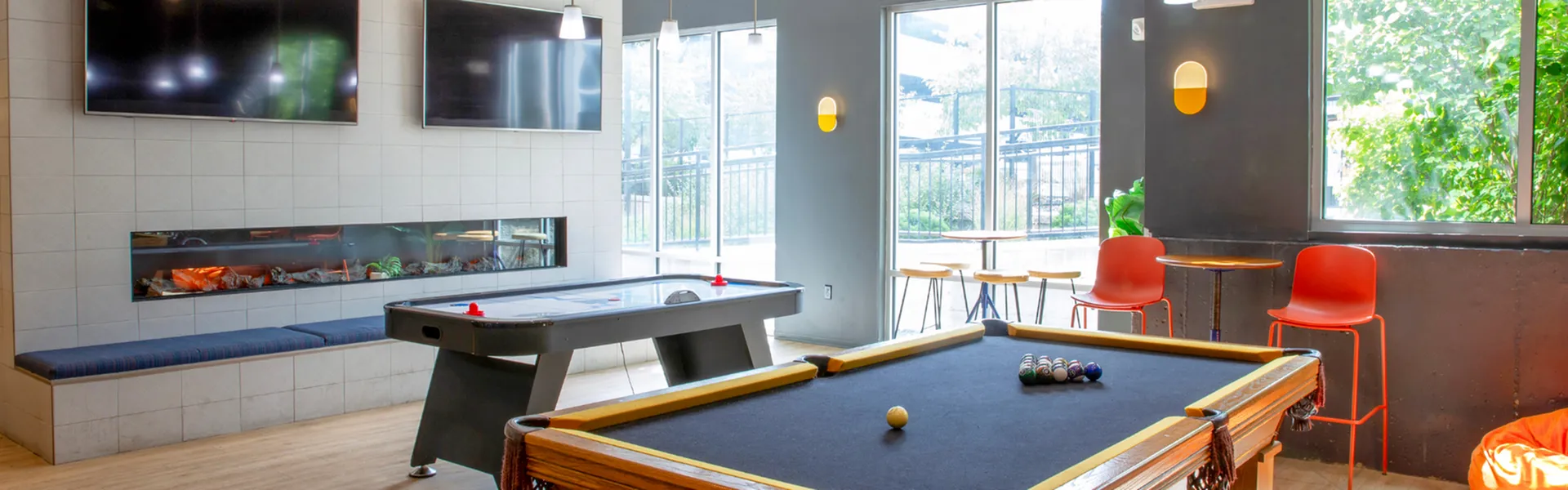 Billiards Table | The Banks Student Living | Coralville, Iowa