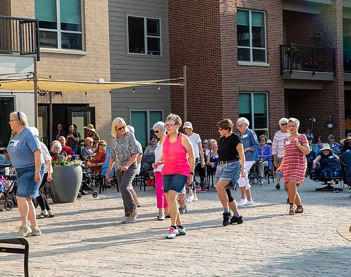 Attivo Residents on the Patio