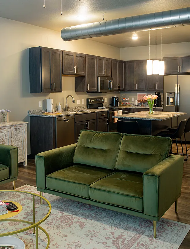 Spacious Living Room | The Emory