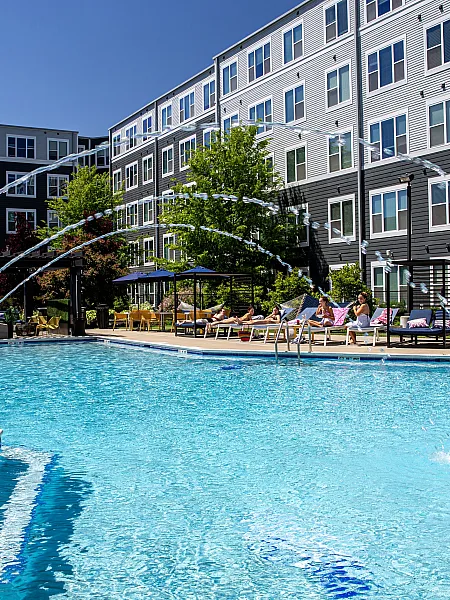 Resort Style Pool | The Banks Student Living | Coralville, Iowa