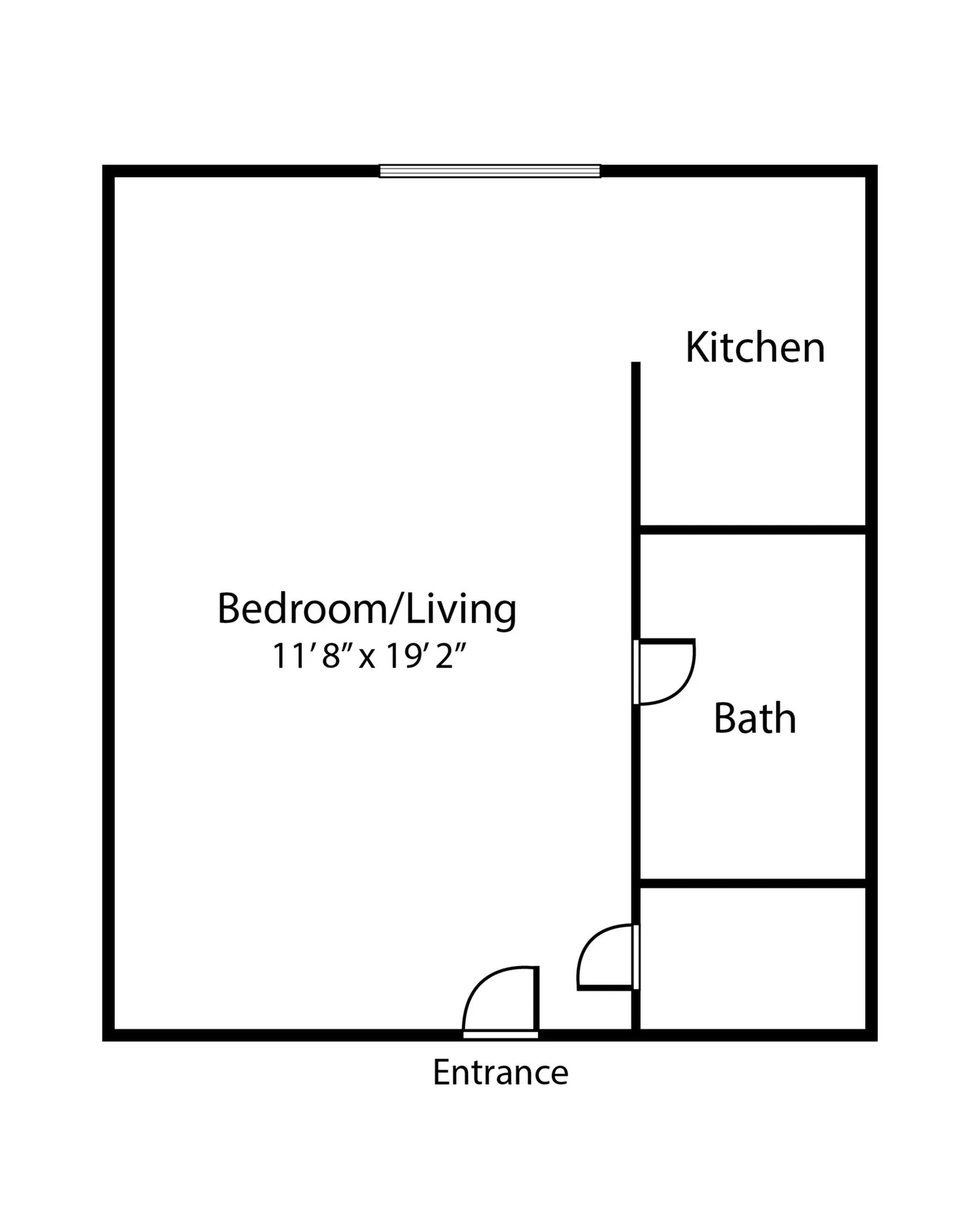 studio apartment at Hunter\'s & Cooke