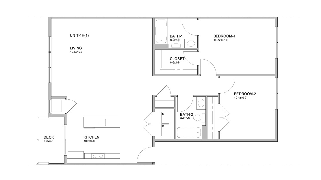 The Laurel 2 Bed Apartment Alcove at Forest Lane