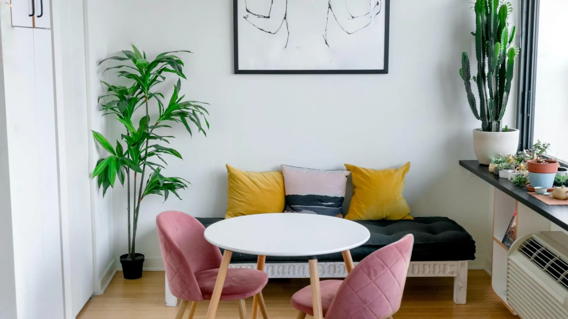 colorfully decorated living room
