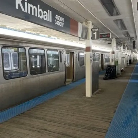 The Kimball CTA Brown Line Station.