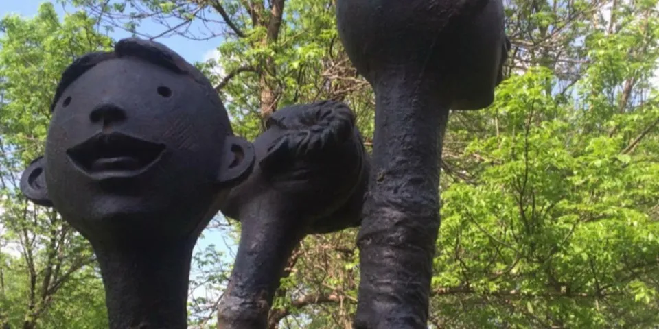 Ronan Park Sculpture & Healing Garden abstract sculptures.