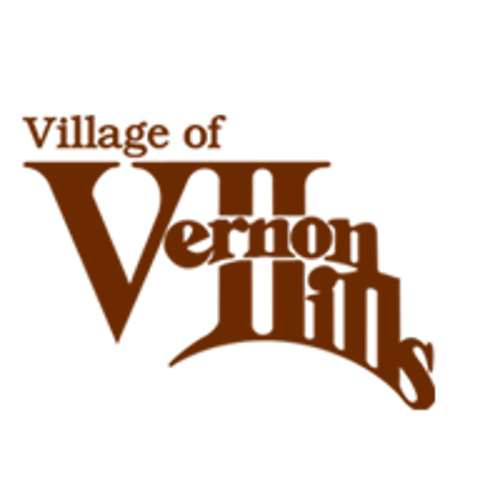 The brown Village of Vernon Hills logo.