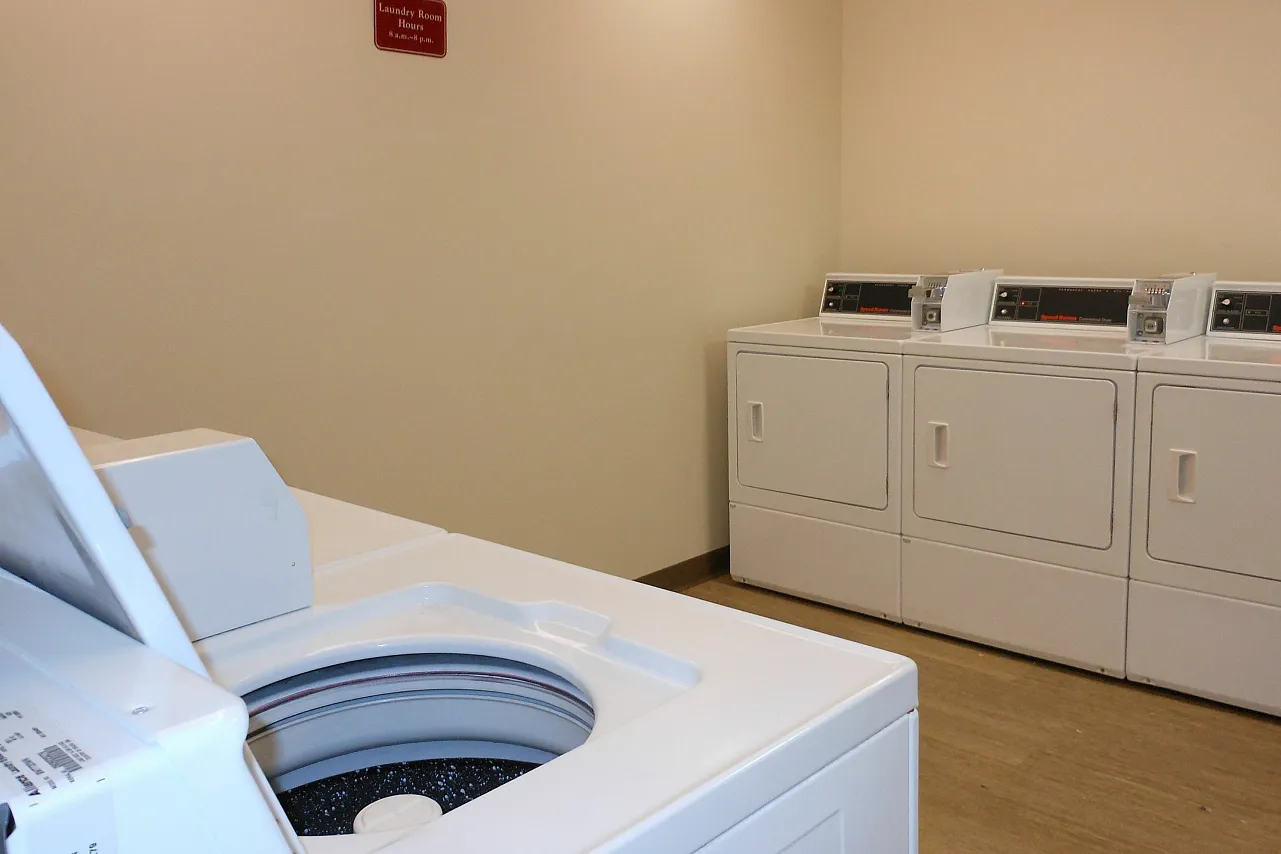 On-site laundry room for resident use.
