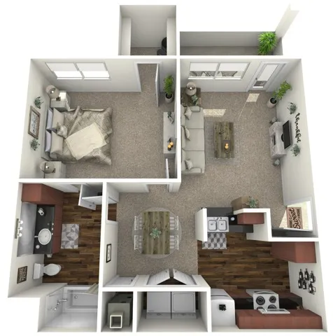 1 Bedroom Floor Plan