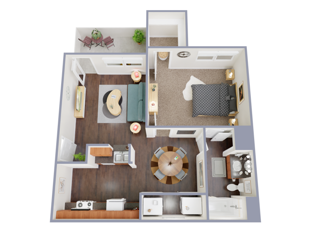 1 Bedroom Floorplan