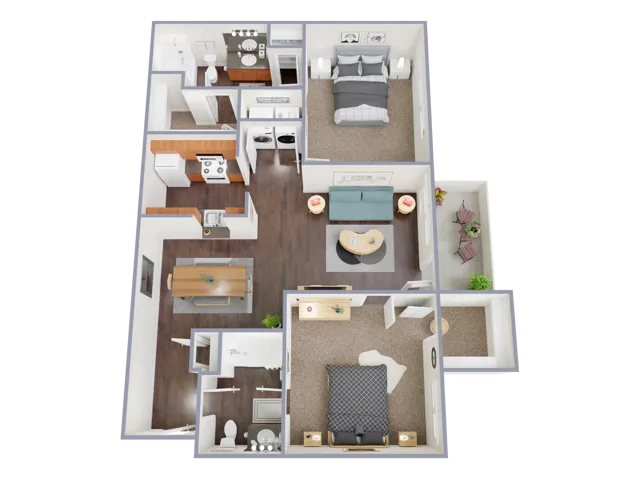 2 Bedroom Floorplan