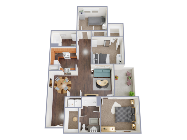 3 Bedroom Floorplan