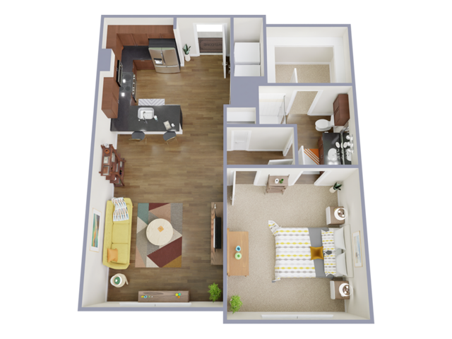 1 Bedroom, 1 Bathroom