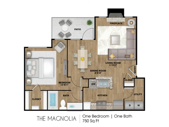 1 Bedroom, 1 Bathroom