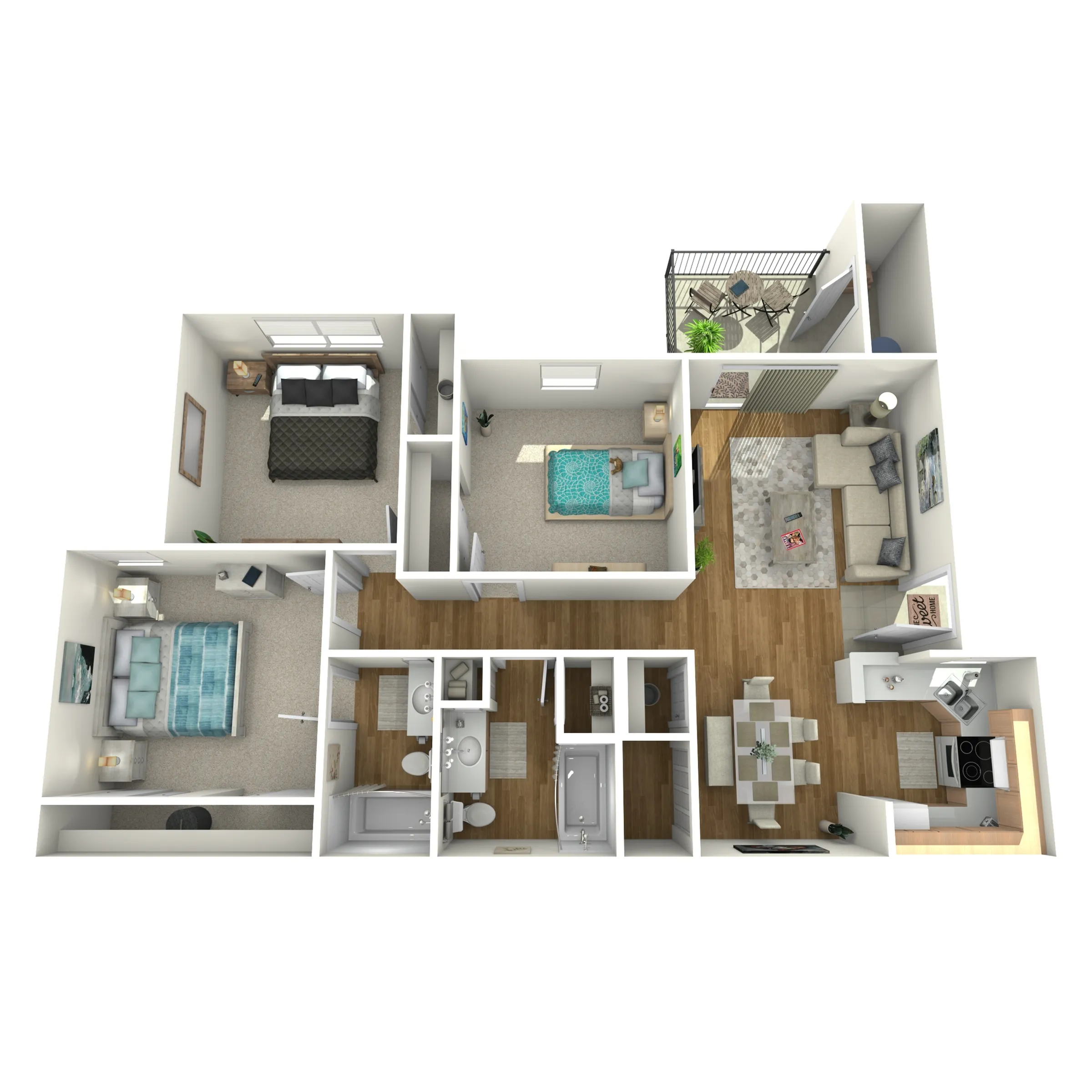 3 Bedroom Floor Plan