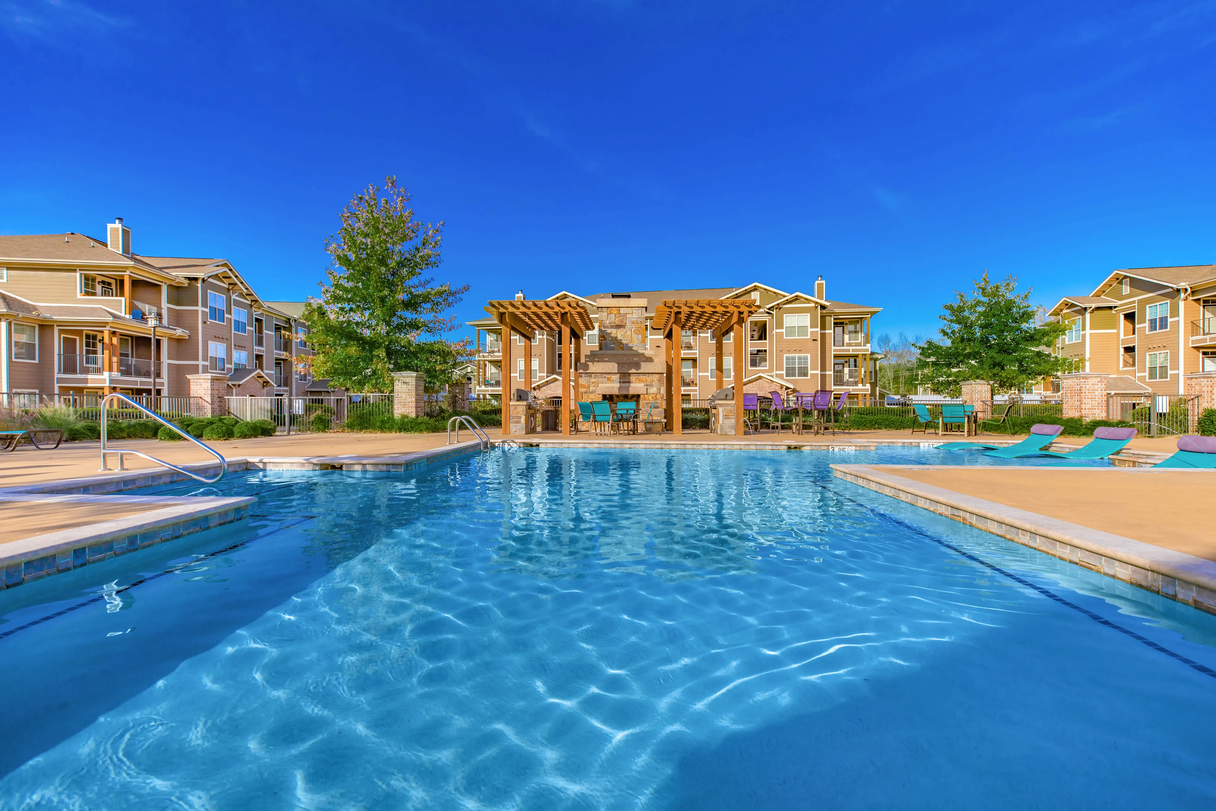 shimmering pool