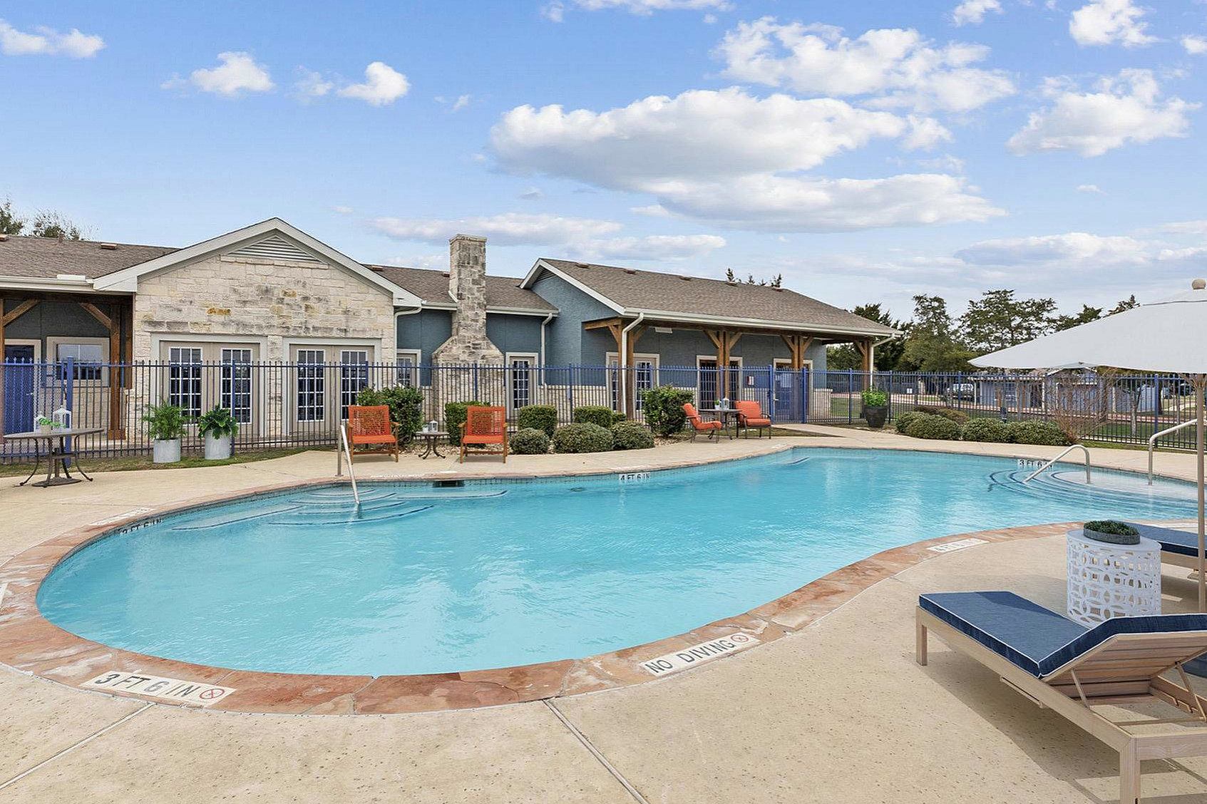 resort style pool