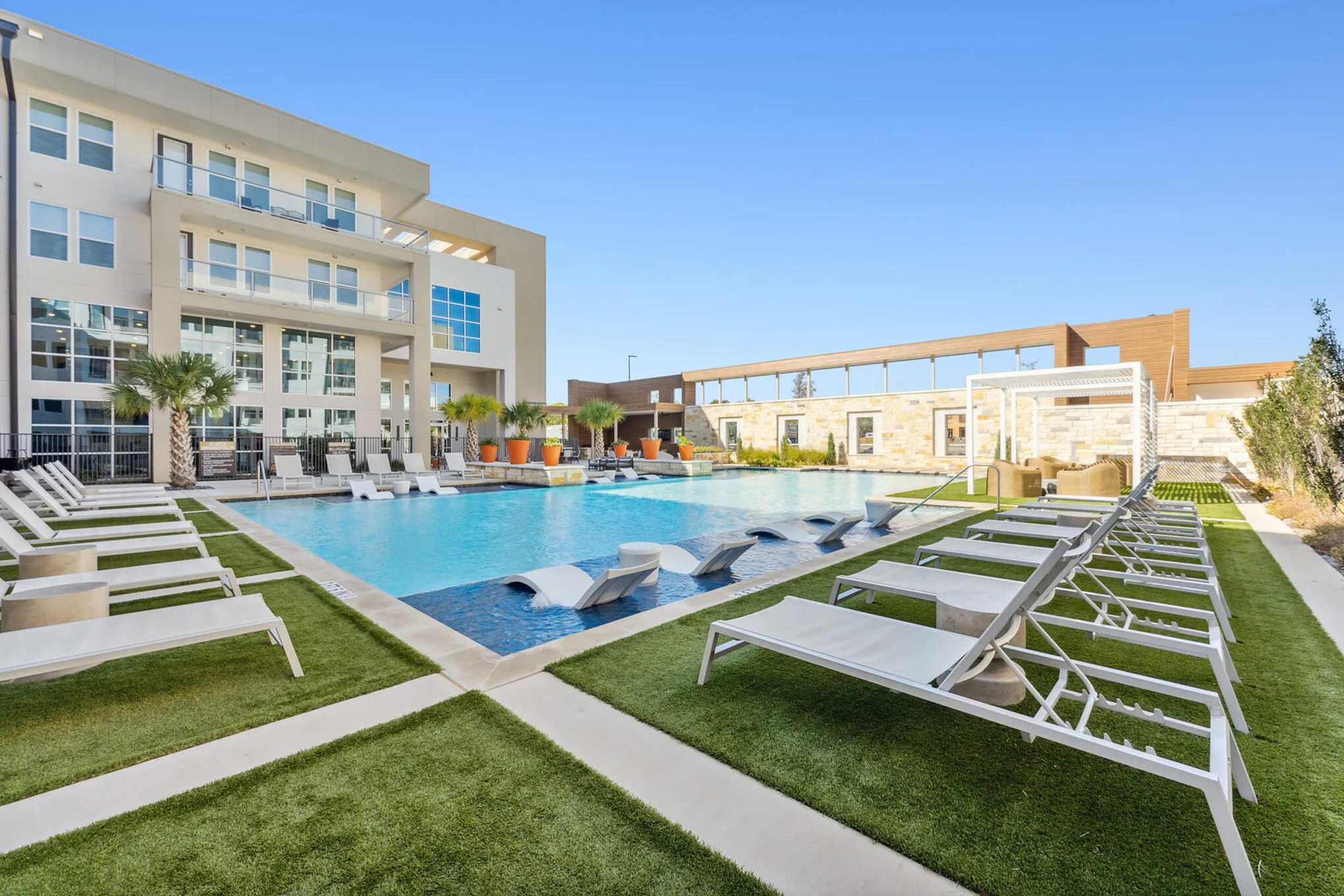 resort style pool
