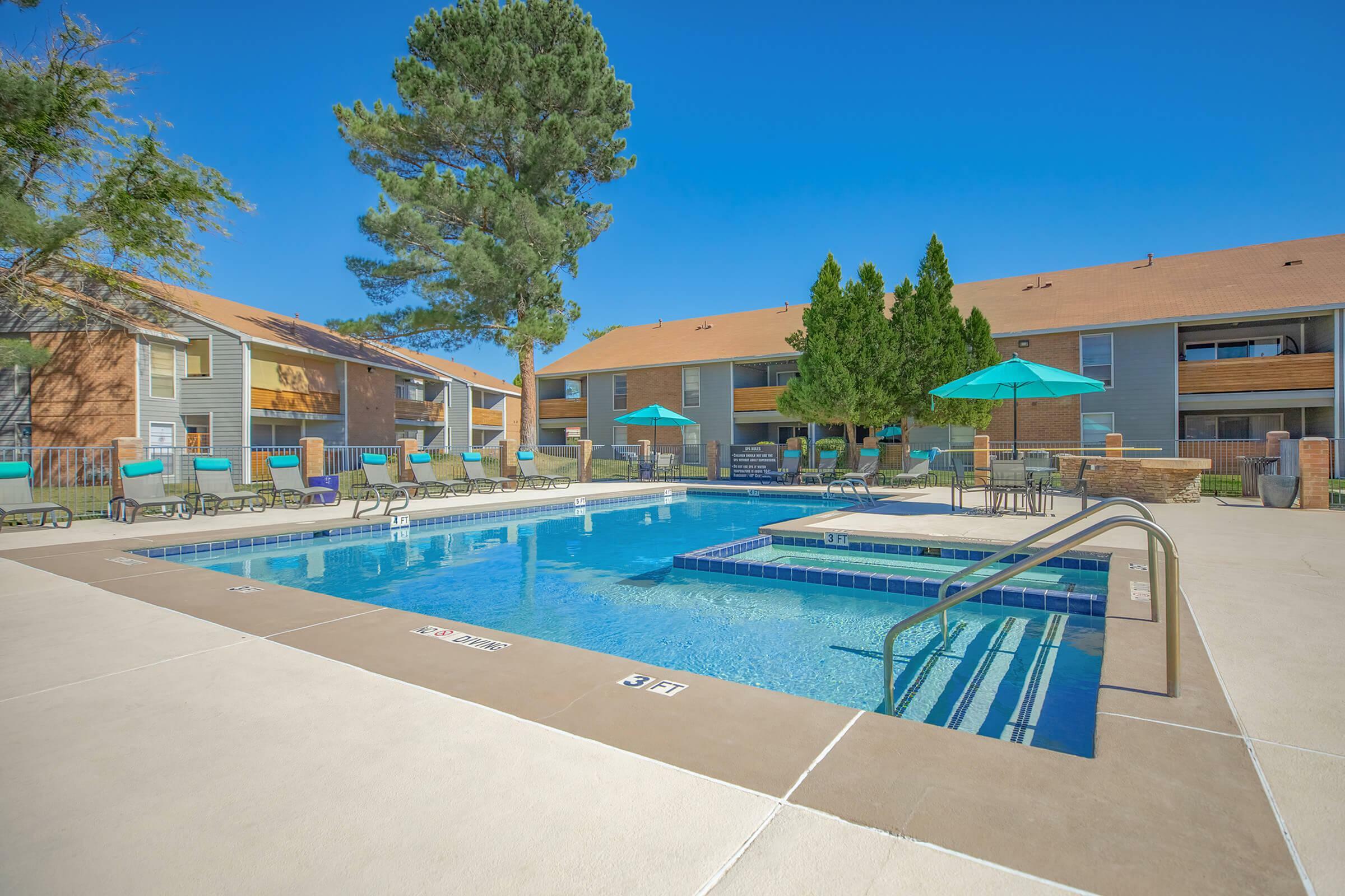 sparkiling pool