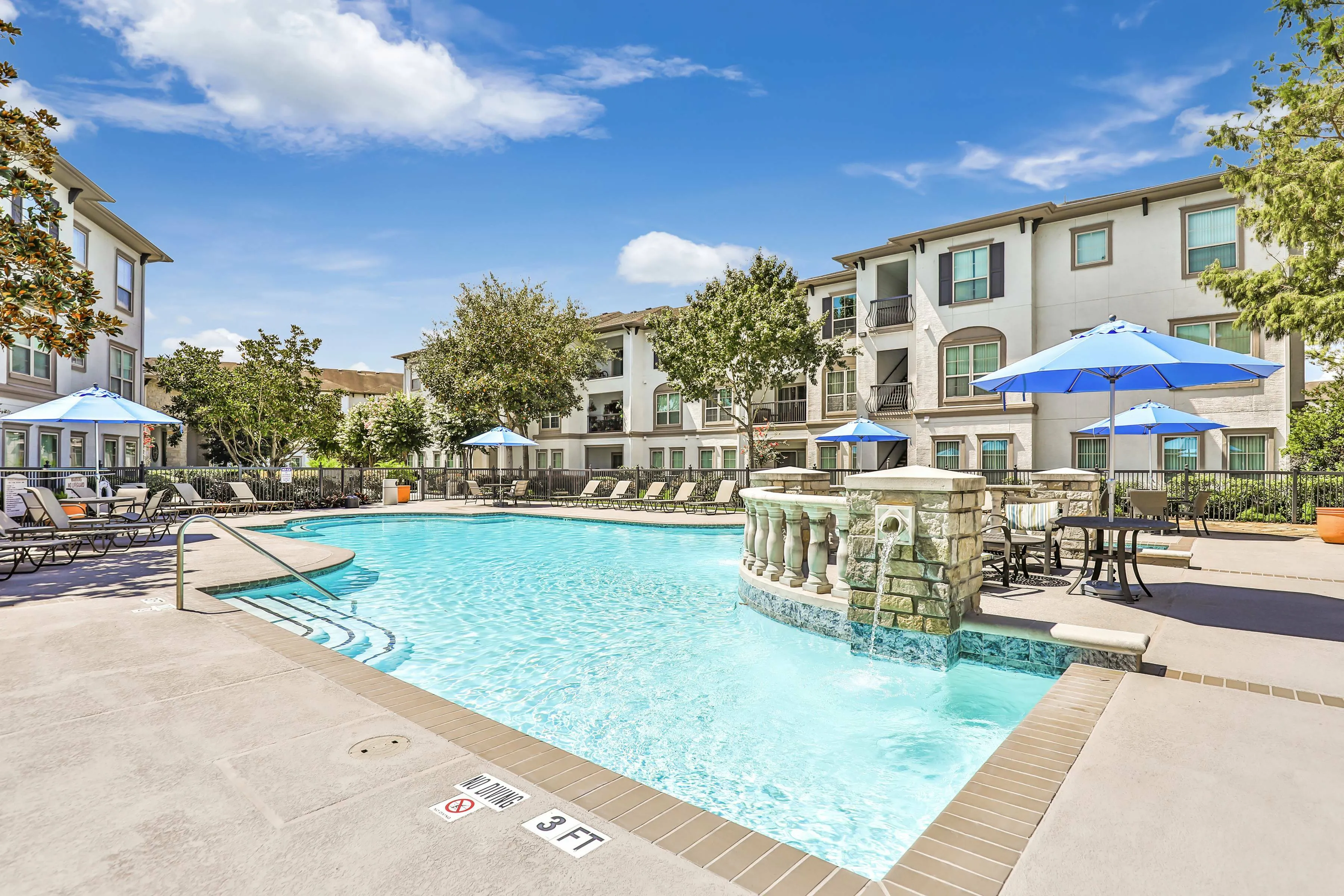 resort style pool