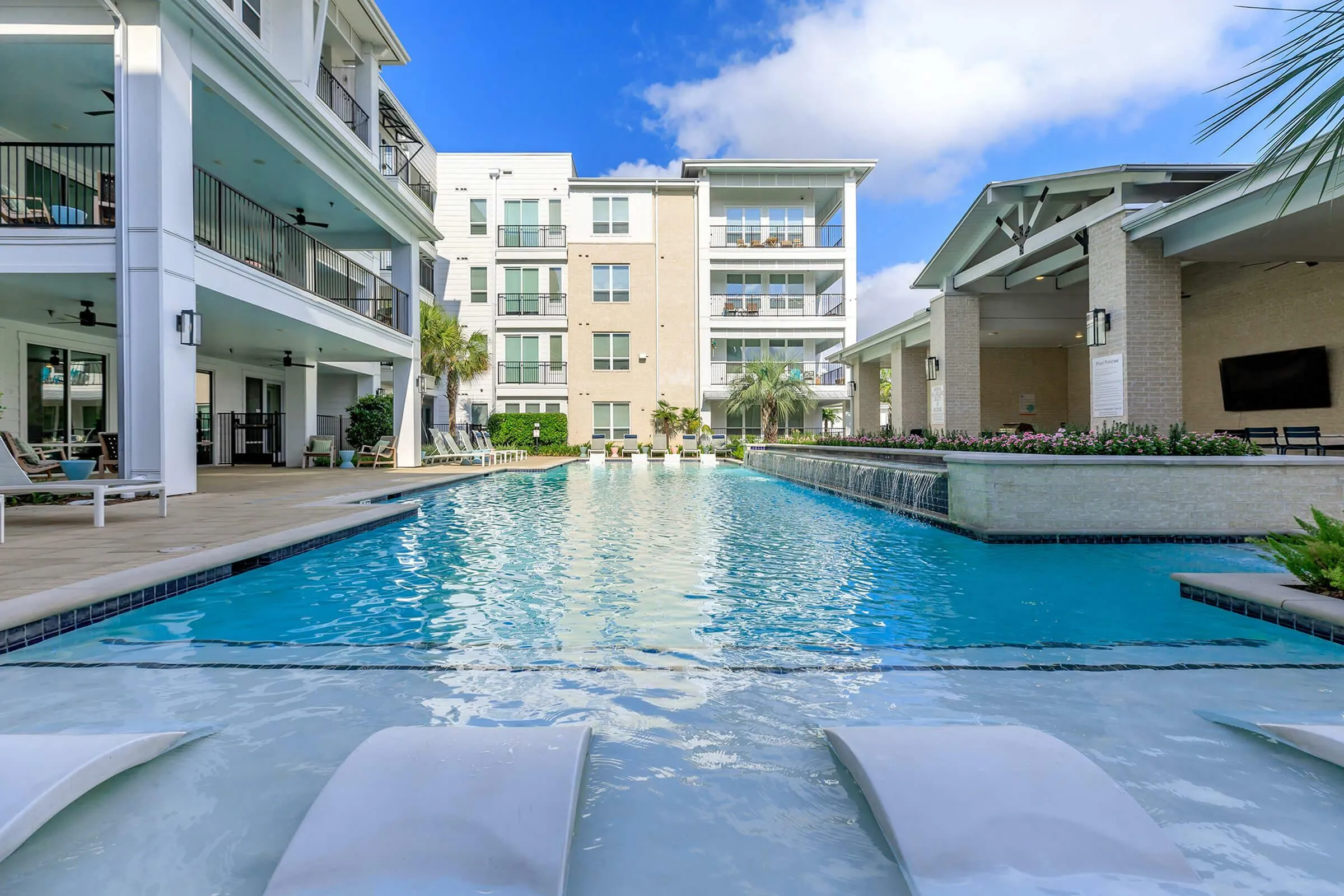 resort style pool