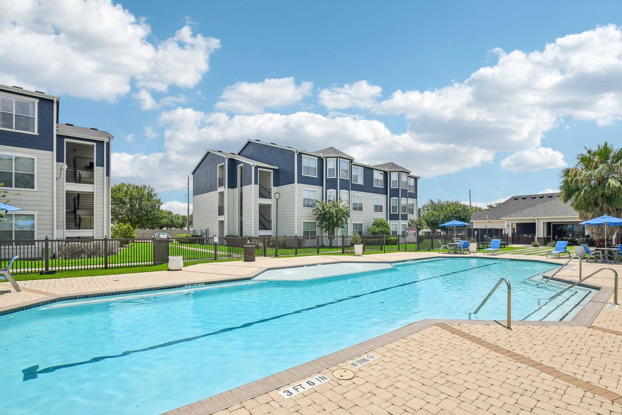 resort style pool
