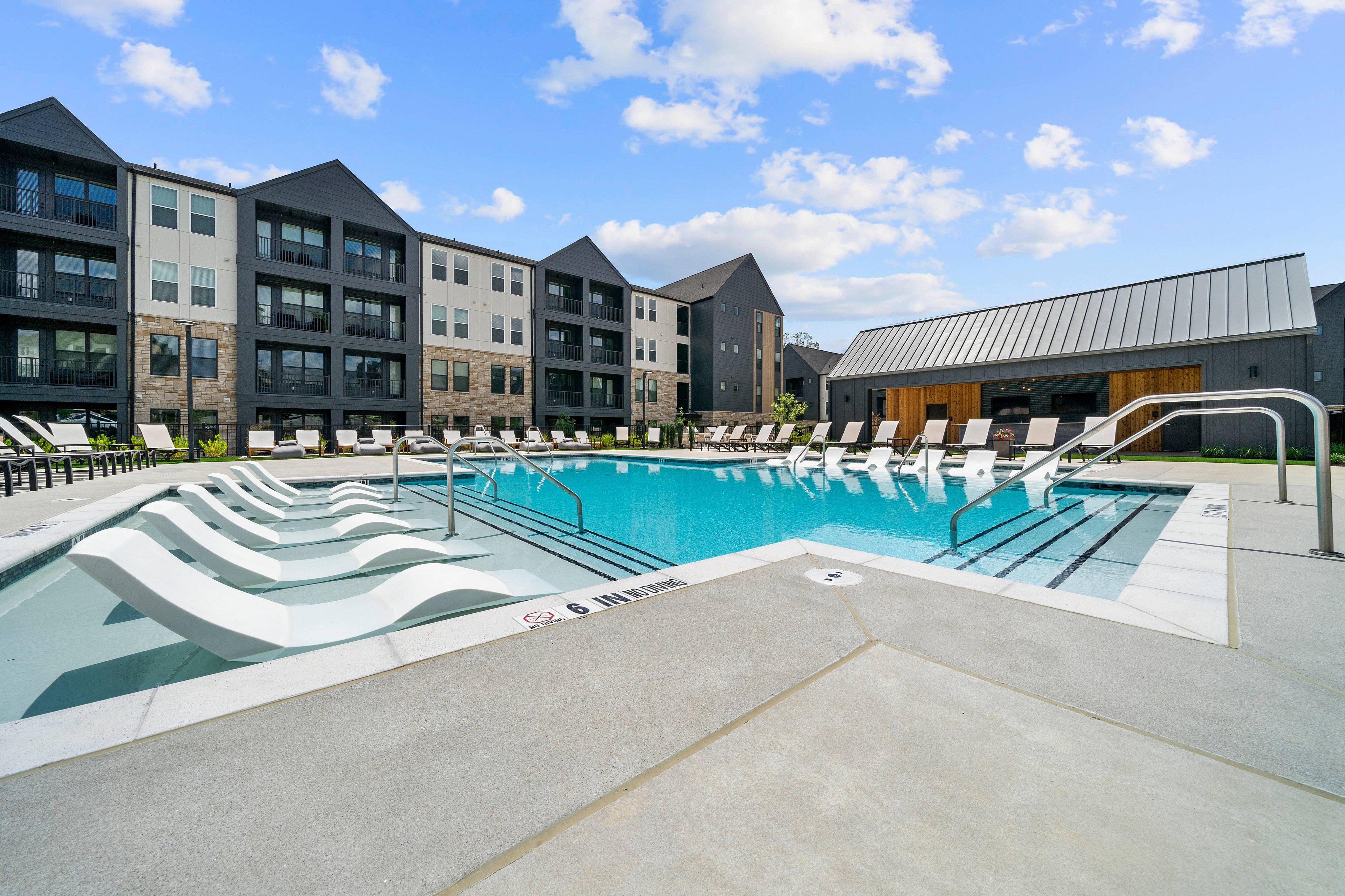 resort style pool