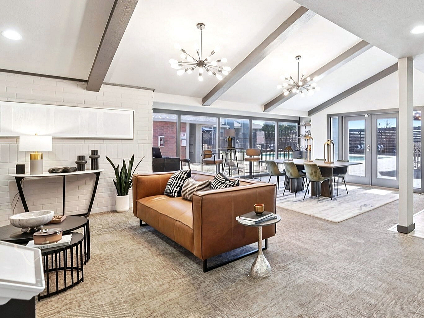 Stylish and bright clubhouse