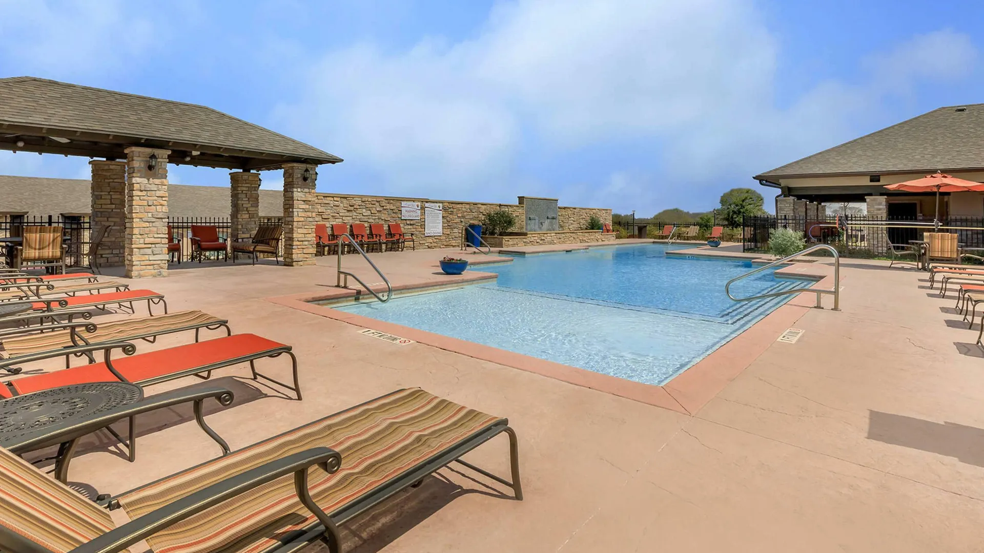 Sparkiling resort style pool